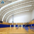 Structure en acier de conception moderne préfabriquée Roofing Basketball Gym de football Court de football Space Frame Stadium Construction